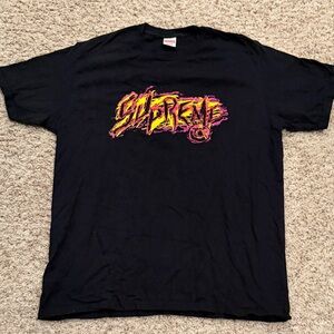 Supreme Black Tee with Vibrant Graphic